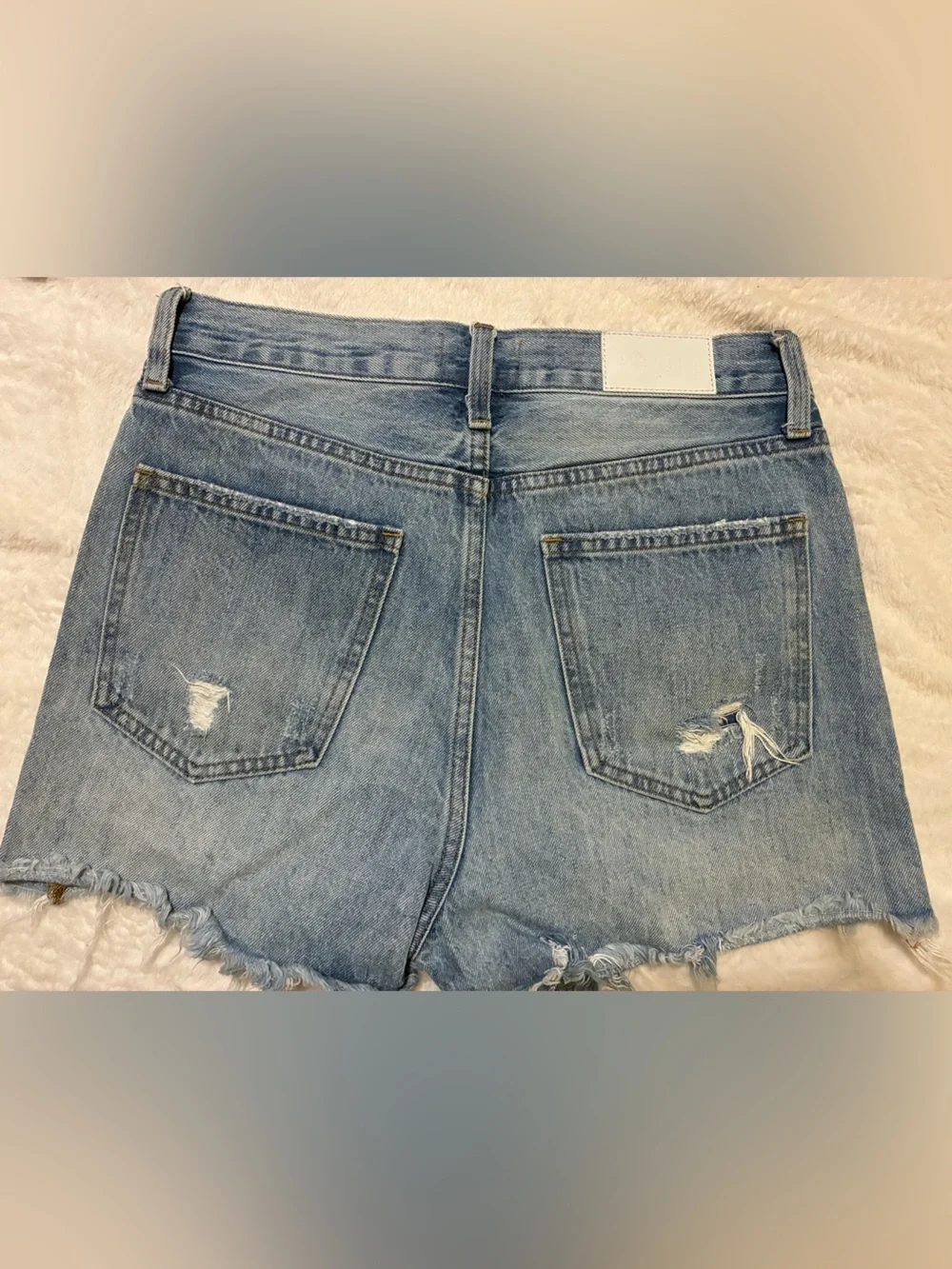 Pistola Distressed Denim Shorts